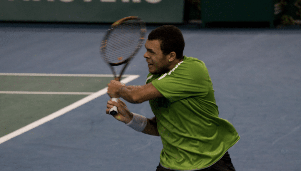 Jo-Wilfried Tsonga au Masters 1000 de Paris en 2008