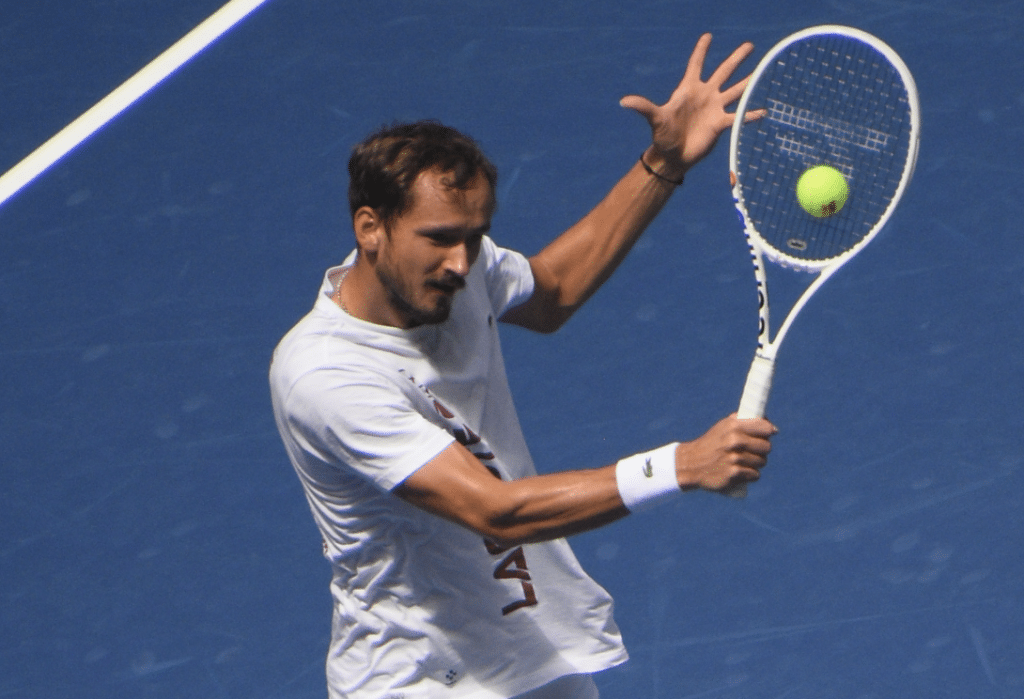 Raquette de Daniil Medvedev à l'US Open 2023 - Crédits photo : Amaury Laporte