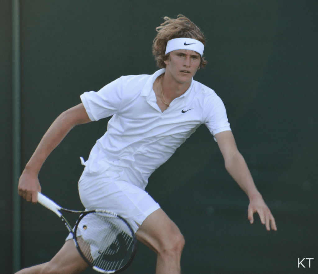 Raquette d'Alexander Zverev à Wimbledon 2015