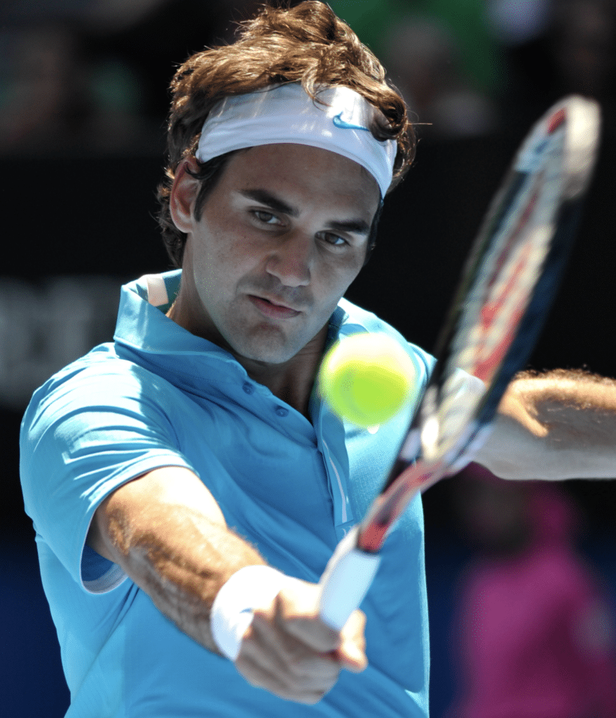 Raquette de Roger Federer - Crédits photo : Esther Lim